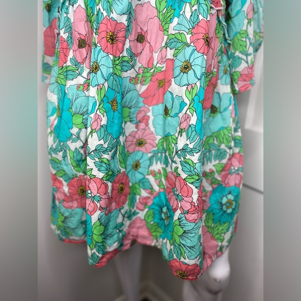 BOSTON PROPER NWT Bouquet of Summer Peasant Dress - Picture 5 of 11